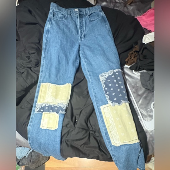 PacSun Denim - Pacsun patchwork boyfriend jeans